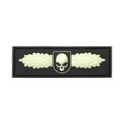 Nášivka JTG SOF Skull badge, Glow