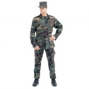 Bojové kalhoty US ARMY (BDU) Ripstop woodland vel. S