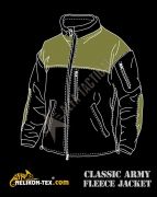 Fleecová bunda Helikon Classic Army, černá