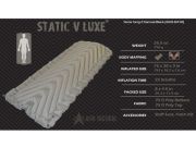 Nafukovací karimatka Klymit Static V Luxe, černá šedá