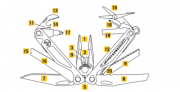 Multifunkční kleště Leatherman CHARGE® PLUS, stříbrné/černé