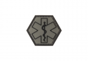Nášivka Paramedic Hexagon, ranger green