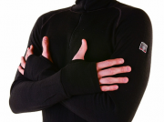 Pánské dvouvrstvé Merino tričko s rolákem na zip Devold Expedition, černé Pánské dvouvrstvé Merino tričko s rolákem na zip Devold Expedition, černé