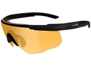 Střelecké sluneční brýle WileyX Saber Advanced, Matte black rám, Smoke/Light Rust skla