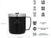 Ocelový termohrnek Stanley Camp Mug 350ml, černý