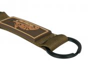 Klíčenka s karabinou logo HELIKON-TEX, coyote