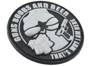 JTG nášivka - Guns, Boobs & Beer, šedá