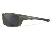 Střelecké sluneční brýle WileyX GRID Captivate Polarized, zelený rám, šedá skla