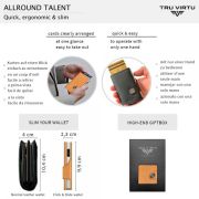 Peněženka TRU VIRTU CLICK & SLIDE Vegan BIO Apple, Walnut