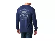 Triko s dlouhým rukávem 5.11 Quiet Warrior Long Sleeve Tee, Pacific Navy