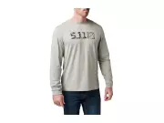 Triko s dlouhým rukávem 5.11 Camo Logo Fill Long Sleeve Tee, Heather Gray