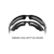 Střelecké sluneční brýle WileyX Boss, Matte Black rám, čirá skla