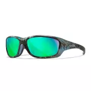 Střelecké sluneční brýle WileyX Gravity Captivate Green Mirror/ Kryptek Neptune Frame