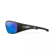 Střelecké sluneční brýle WileyX Boss, Matte Black rám, Blue Mirror skla
