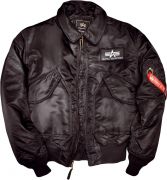 Bunda Alpha Industries CWU 45, černá Velikost 4XL Bunda Alpha Industries CWU 45, černá Velikost 4XL