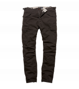 Kalhoty Vintage Industries Miller M65, černé Velikost 36