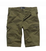 Kraťasy Vintage Industries Beltana technical short, Olive Velikost 34