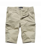 Kraťasy Vintage Industries Beltana technical short, Biege Velikost 38