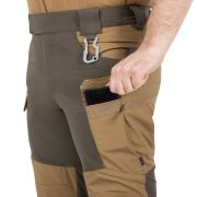 Kalhoty Helikon Hybrid Outback Pants DuraCanvas, Coyote/Taiga green Velikost XL/Long Kalhoty Helikon Hybrid Outback Pants DuraCanvas, Coyote/Taiga green Velikost XL/Long