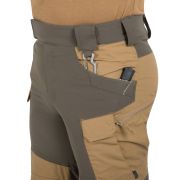 Kalhoty Helikon Hybrid Outback Pants DuraCanvas, Coyote/Taiga green Kalhoty Helikon Hybrid Outback Pants DuraCanvas, Coyote/Taiga green