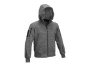 Mikina s kapucí Defcon 5 Sweater Jacket, Black Melange Mikina s kapucí Defcon 5 Sweater Jacket, Black Melange