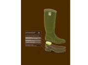 Lovecké Holínky Aigle Gummistiefel Parcours® 2 Vario, Olive Green Lovecké Holínky Aigle Gummistiefel Parcours® 2 Vario, Olive Green
