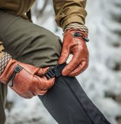 Rukavice Helikon Woodcrafter, hovězí kůže, hnědé Rukavice Helikon Woodcrafter, hovězí kůže, hnědé
