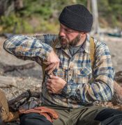 Košile Helikon Defender Mk2 PILGRIM Shirt, Blue Plaid Košile Helikon Defender Mk2 PILGRIM Shirt, Blue Plaid
