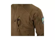 Fleecová mikina Helikon Alpha Hoodie Jacket - Grid Fleece, Coyote Fleecová mikina Helikon Alpha Hoodie Jacket - Grid Fleece, Coyote