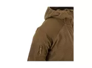 Fleecová mikina Helikon Alpha Hoodie Jacket - Grid Fleece, Coyote