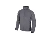 Fleecová mikina Helikon Alpha Hoodie Jacket - Grid Fleece, Shadow Grey