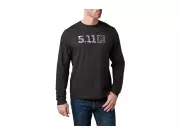 Triko s dlouhým rukávem 5.11 Camo Logo Fill Long Sleeve Tee, Černé Triko s dlouhým rukávem 5.11 Camo Logo Fill Long Sleeve Tee, Černé