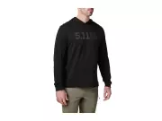 Triko s dlouhým rukávem a kapucí 5.11 Hooded Long Sleeve Tee, Černé Triko s dlouhým rukávem a kapucí 5.11 Hooded Long Sleeve Tee, Černé