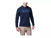 Triko s dlouhým rukávem a kapucí 5.11 Hooded Long Sleeve Tee, Pacific Navy Triko s dlouhým rukávem a kapucí 5.11 Hooded Long Sleeve Tee, Pacific Navy