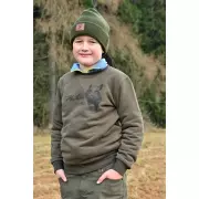 Dětská mikina C.I.T. s potiskem - motiv zvěř, zelená