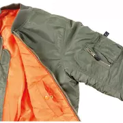 Letecká bunda MFH US Pilotenjacke MA1, Olive Letecká bunda MFH US Pilotenjacke MA1, Olive