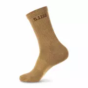 Ponožky 5.11 Duty Ready Basic Crew Socks, US Dark Coyote, 4 páry Ponožky 5.11 Duty Ready Basic Crew Socks, US Dark Coyote, 4 páry