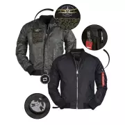 Bunda bomber Mil-US Summer MA1® FLIGHT JACKET, černá