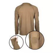 Triko Mil-Tec Quickdry s dlouhým rukávem, Dark Coyote