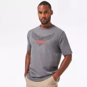 Triko Oakley SI Oakley Eagle Tab Tee, Athletic Heather Gray