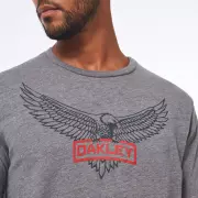 Triko Oakley SI Oakley Eagle Tab Tee, Athletic Heather Gray