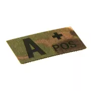 Nášivka Clawgear krevní skupina A-Pos IR Patch, Multicam