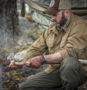 Košile Helikon Woodsman Shirt, černá, Earth Brown