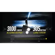 Ruční svítilna Nitecore EDC27 UHi, 3100 lm