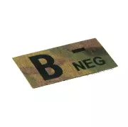 Nášivka Clawgear krevní skupina B-Neg IR Patch, Multicam