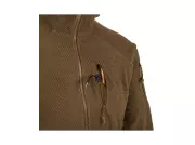 Fleecová mikina Helikon Alpha Hoodie Jacket - Grid Fleece, Olive Green