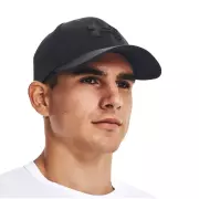 Kšiltovka Under ArmourBasecap Blitzing Stretch Fit HeatGear, černá s bílým logem