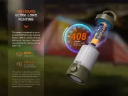Nabíjecí lucerna Fenix CL26R PRO, mramorová, 650 lm