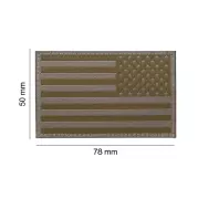 Nášivka Clawgear vlajka USA, orientace vpravo, RAL7013
