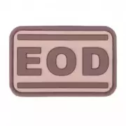 Nášivka gumová JTG EOD Rubber Patch, Desert